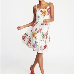White Floral Cami Dress